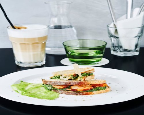 Healthy fresh food and water